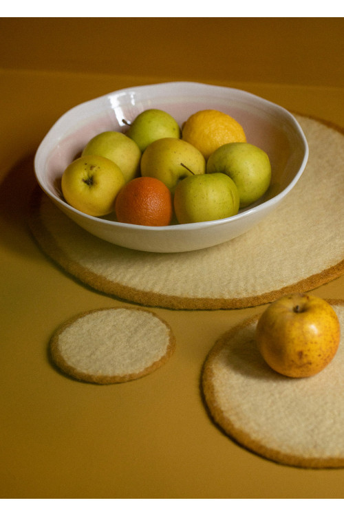 Trio of felt placemats to enhance the table