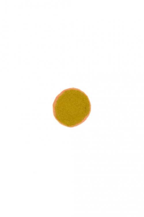Pastille bicolore XS pistache litchi en feutre