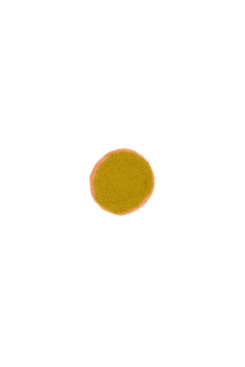 XS pistachio lychee bicoloured felt pastille