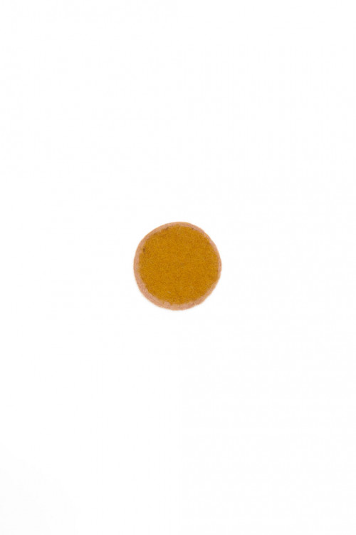 Bicoloured felt pastille XS nude gold