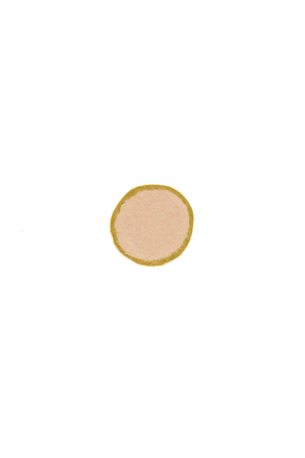 XS pistachio nude bicoloured felt pastille