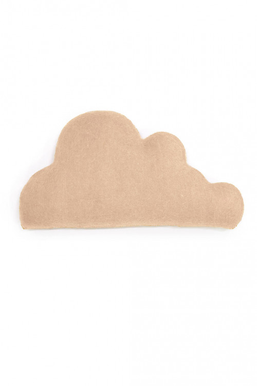 Nude cloud cushion in felt and kapok