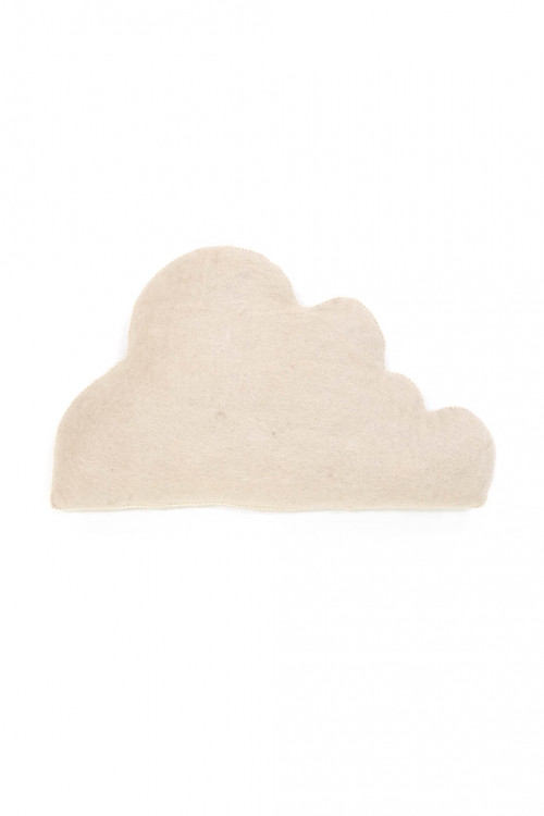 coussin nuage sable en feutre et kapok