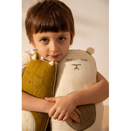 Coussin enfant en coton 30cm Mushi