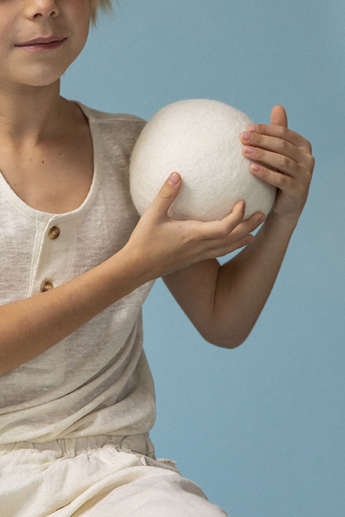 a felt ball as a play object for children a felt ball as a play object for children