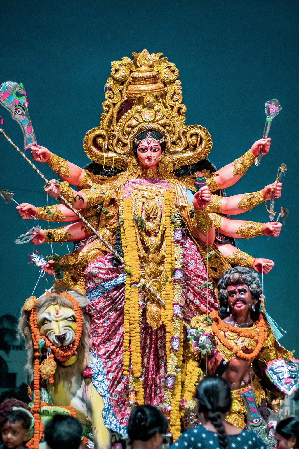 La déesse Durga honorée pendant Dashain