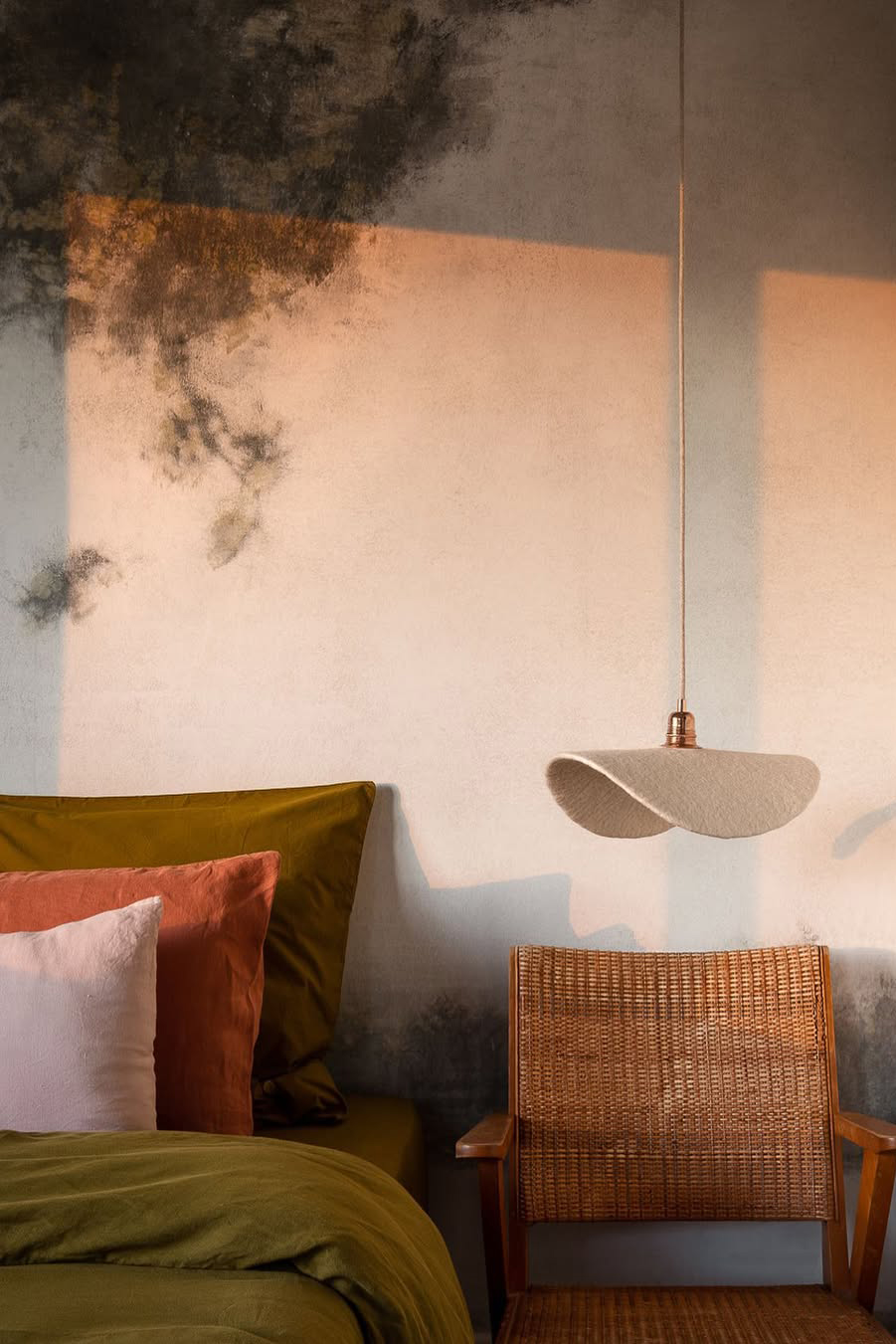 Parure de lit verte pour une ambiance apaisante