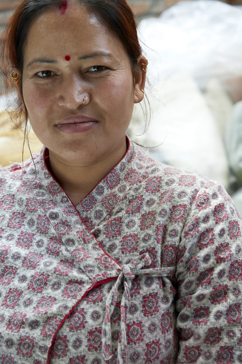 Portrait d'une femme népalaise