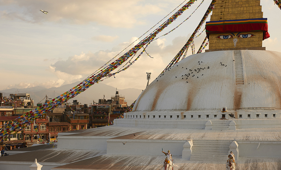 La stupa de Bodnath au Népal