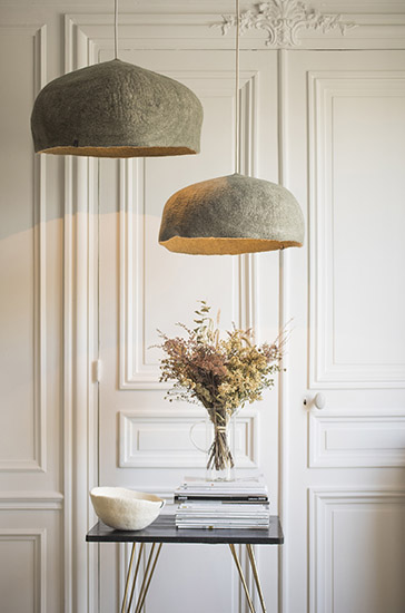 Aubergine reversible lampshade H Aubergine reversible lampshade H