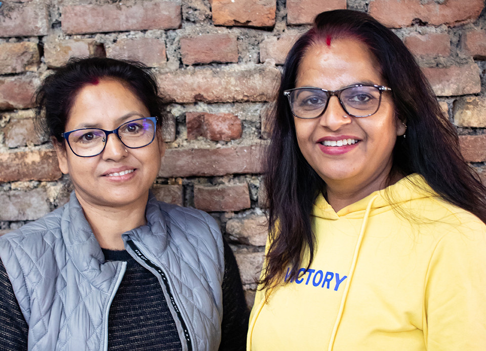 Portrait : Sushila et Tulasa Muskhane